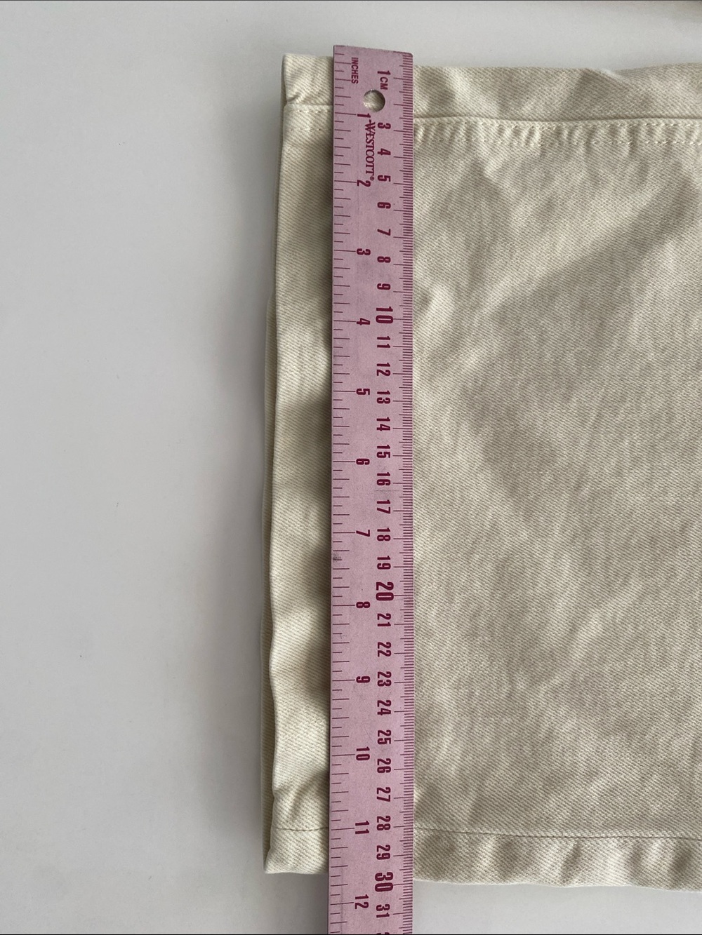 GAP High Rise Wide-Leg Strive Jeans in Natural Cream Size 28 | 6 - Picture 8 of 10